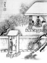 程门立雪不是立在门外